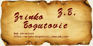 Zrinko Bogutović vizit kartica
